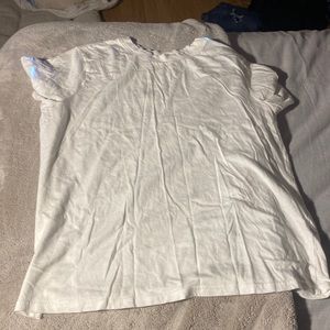 Classic white tee shirt, shirtsleeve